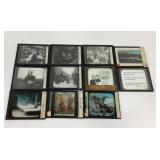 Magic Lantern Glass Slides with Varied Scenes