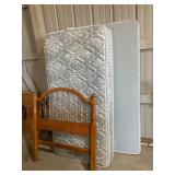Twin mattress, headboard box spring