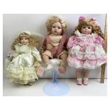 Porcelain Dolls: Baby, Bride, Victorian