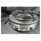 Crock-Pot Triple Slow Cooker with Lids