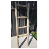Wood Ladder With Metal Hooks
