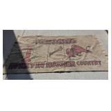 Indiana Hurryinï¿½ Hoosier Country Burlap Banner