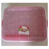 Sterilite Red Deviled Egg Storage Container
