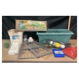 Trac Ball Set, Planter, Rubbermaid Bucket
