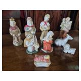 Ceramic Nativity Scene Figurines, Wiseman &