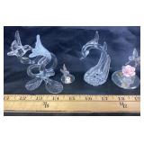 Glass Art: Hummingbirds, Swan