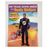 Rusty Wallace autograph poster
