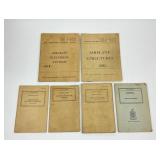 Vintage Airplane military manual collection