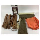 IMR 4350 Smokeless Powder, Leather Straps, Orange