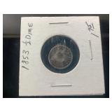 1853 1/2 Dime