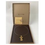 Cano Gold Plated Pre-Columbian Pendant Necklace