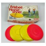 Vintage Frisbee Horseshoe Game