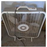 White Box Floor Fan With Handle