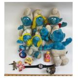 1980s-1990s Smurf Plushes, Disney Dwarves, Baby Mu