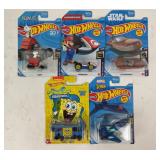 Hot Wheels Character Cars: Spongebob, X-men,