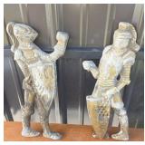 Cast Metal Knight Wall Plaques