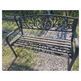 Metal Garden Bench 24 in. X 50 in. X 34 in. H