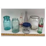 Ball Jars, Pepsi & Coca Cola Bottles, Aluminum Lid