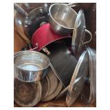 Cooking Pots, Pans, Lids Including Revere Ware