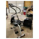 Precor elliptical machine, ab bench