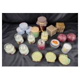 Scented Candles in Jars, Tins, Ceramic Holders