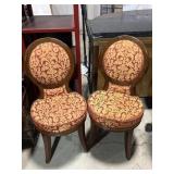 2 Victorian style chairs