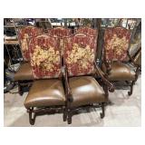 Six Vanguard highback Dining Chairs