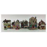 Ceramic Christmas Village Houses, Bakery, Tavern,