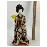 Japanese Geisha Doll with Parasol