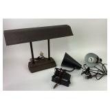 Vintage Desk Lamp, Clamp Lights