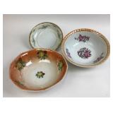 Floral Porcelain Bowls from Japan, Germany