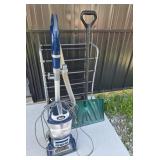 Shark Navigator Vacuum, Snow Shovel, Metal Rack
