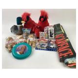 Barbie Keychains, Avon Bears, Scarface Poster +