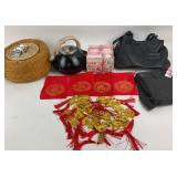 Woven Basket, Black Kettle, Shan Mountain Bag