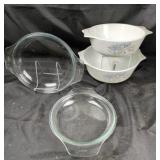 Pyrex Bowls With Lids, Floral Pattern