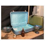 Indiana Glass Bowls, Royal Traveller Suitcase