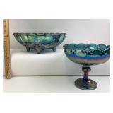 Indiana Glass Iridescent Blue Bowls