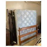 Queen Mattress boxspring, headboard, frame