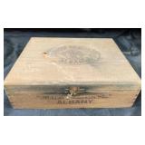 Webster Tobacco Co Albany Wooden Cigar Box