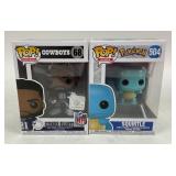 Ezekiel Elliot NFL Funko #68 & Squirtle Pokemon