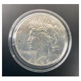 1926-S Uncirculated Peace Silver Dollar in Holder