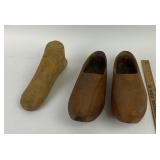 Wooden Shoes And Shoe Form