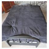 Black Metal Frame Futon With Mattress