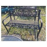 Metal Garden Bench 24 in. X 50 in. X 34 in. H
