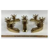 MCM Brass Pineapple Candle Holders
