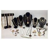 Gold-Tone Costume Jewelry, Necklaces+