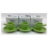 Fiesta Demitasse Cups And Saucers