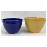 Fiesta Mixing Bowls Blue, Yellow