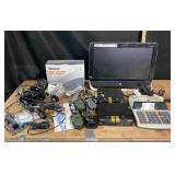 HP Monitor, Motorola TalkAbouts, Security Camera
