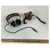 BRL Headphones With Leather Strap, Respirator Mask